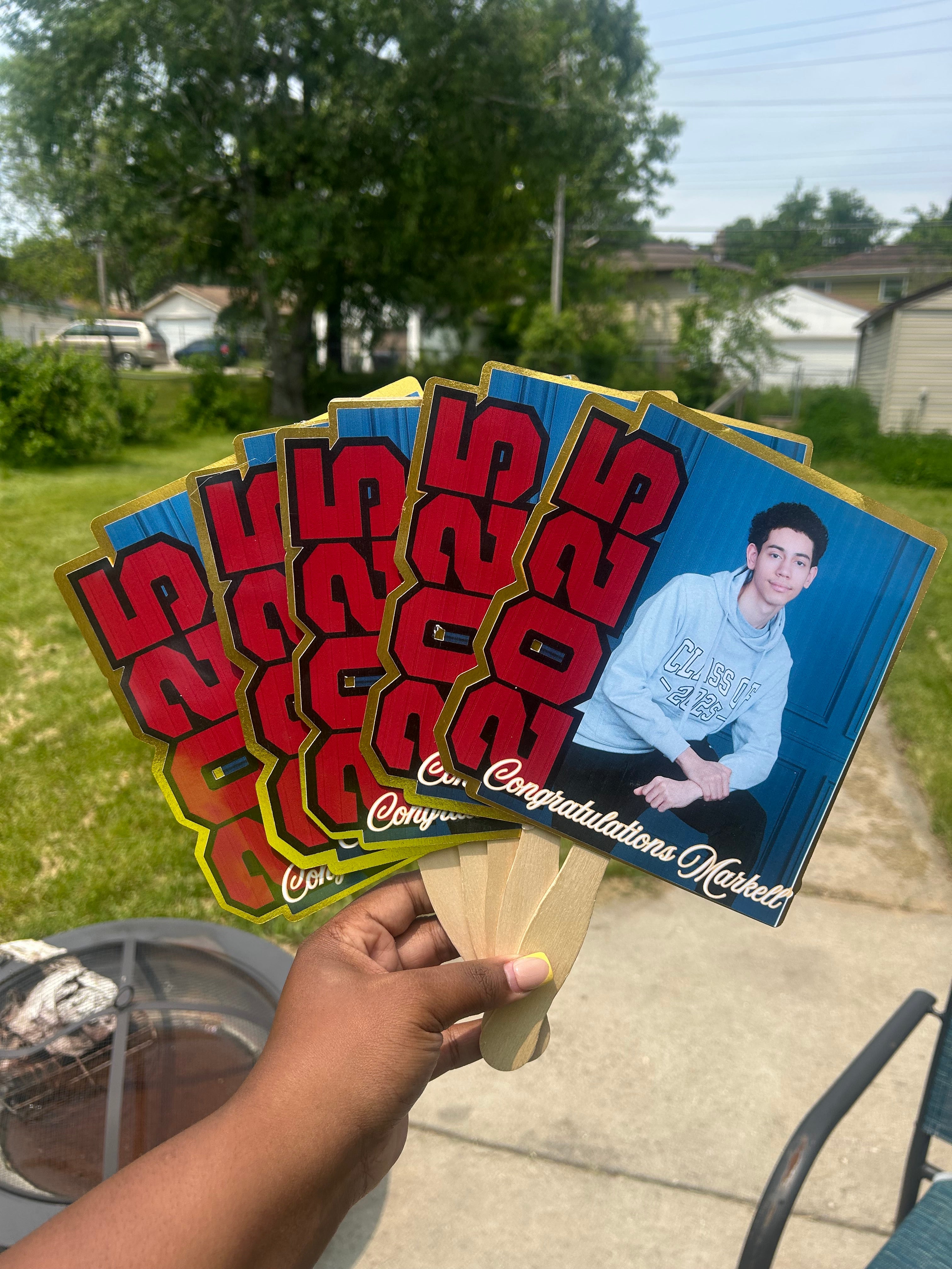 5 Pack Graduation Fan