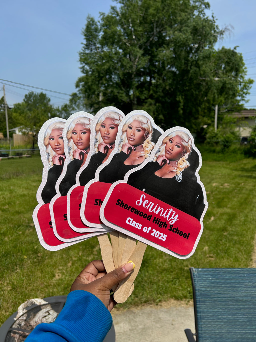 5 Pack Graduation Fan