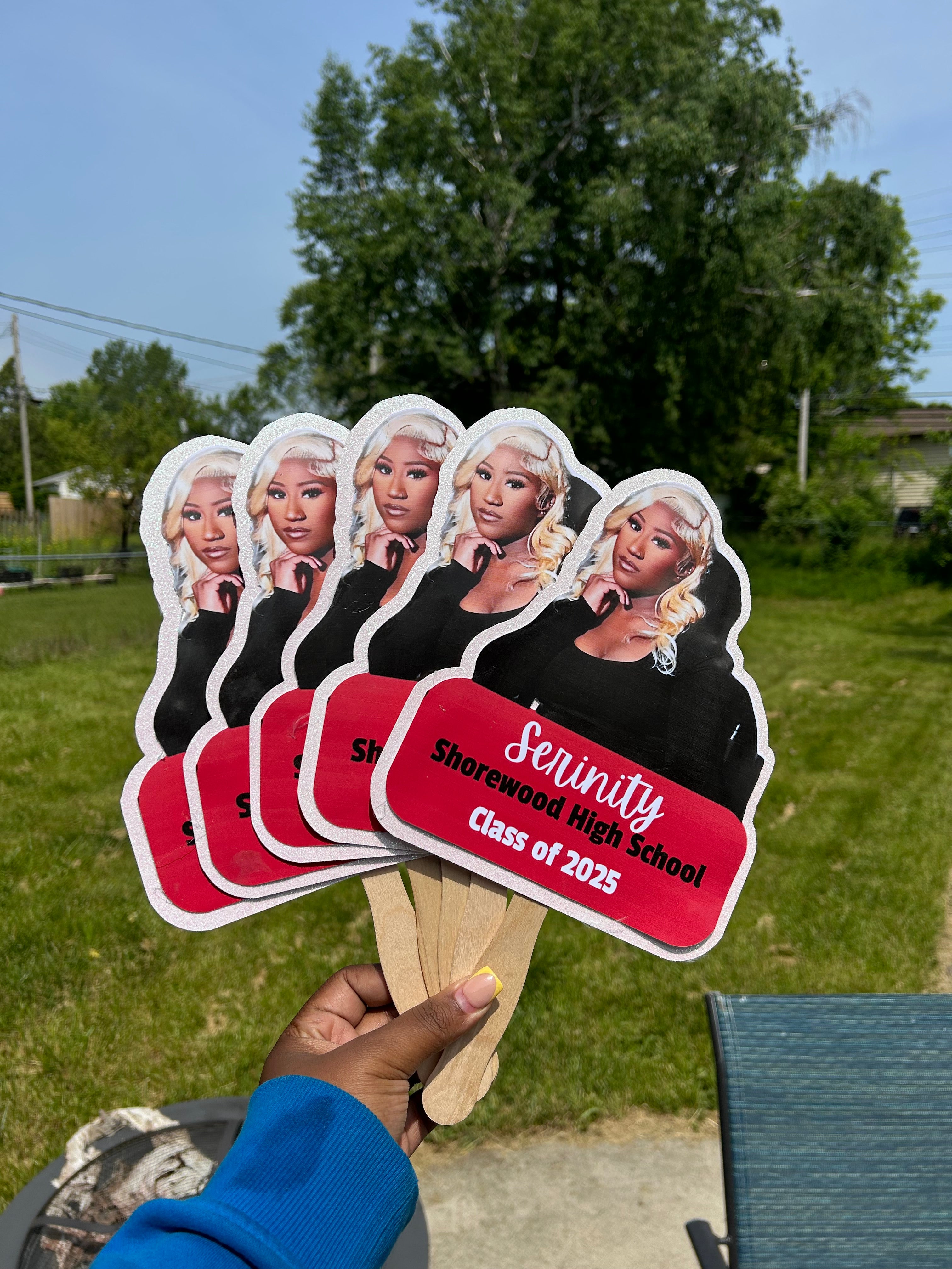 5 Pack Graduation Fan